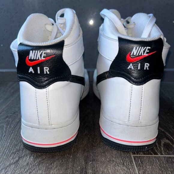 Nike Air Force 1 High ‘07 White Black Bright Crimson Shoes FD0730-100 Men’s 10.5 main image 4